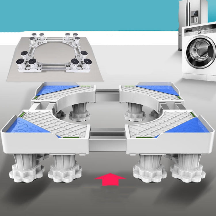 Staffa per frigorifero regolabile in acciaio inossidabile Staffa base per lavatrice, Single Tube 4 Legs, Single Tube 4 Wheels, Single Tube 8 Legs, Single Tube 4 Wheels + 4 Legs, Double Tubes 4 Wheels + 4 Legs, Double Tubes 4 Wheels + 8 Legs            ...