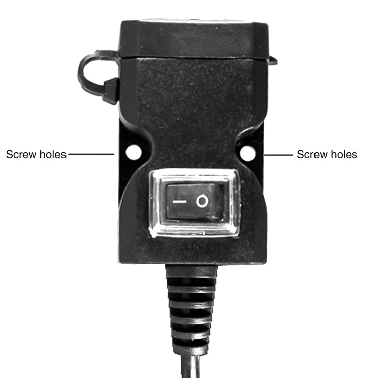 Caricatore per manubrio moto impermeabile doppia porta USB 12V 5V 1A/2.1A presa di alimentazione adattatore per telefono cellulare, Handlebar Charger