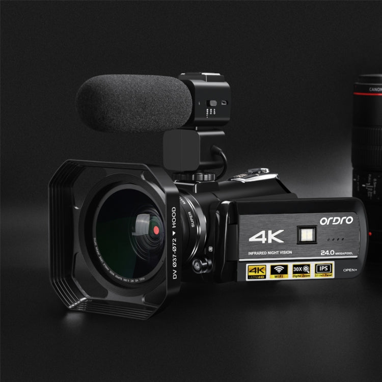Videocamera digitale ORDRO AC3 4K con schermo IPS 3,1"