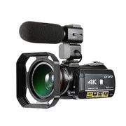 ORDRO AC3 Schermo IPS da 3,1 pollici 4K Full HD 13MP Visione notturna WiFi Videocamera live Videocamera digitale DV, Standard, Standard + Microphone, Standard + Microphone +Handheld Stand, Standard+ Microphone +Fill Light