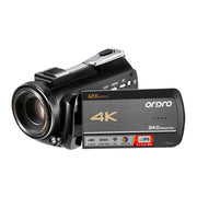 Videocamera digitale DV con zoom ottico 12X ORDRO AC5 4K HD per visione notturna, Standard, Standard + Microphone, Standard + Microphone + Handheld Stand, Standard+  Microphone + Fill Light