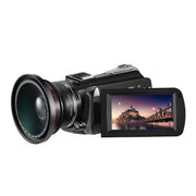 Videocamera digitale DV con zoom ottico 12X ORDRO AC5 4K HD per visione notturna, Standard, Standard + Microphone, Standard + Microphone + Handheld Stand, Standard+  Microphone + Fill Light