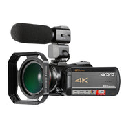 Videocamera digitale DV con zoom ottico 12X ORDRO AC5 4K HD per visione notturna, Standard, Standard + Microphone, Standard + Microphone + Handheld Stand, Standard+  Microphone + Fill Light