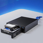 Staffa per disco rigido con scatola per disco rigido per unità ottica a doppio alloggiamento Oimaster MR-6203, MR-6203