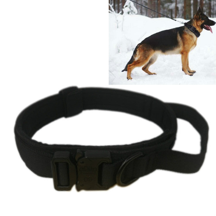 Collare per animali domestici con collare da trazione per cani di taglia grande e media ispessito in nylon, M, L, XL