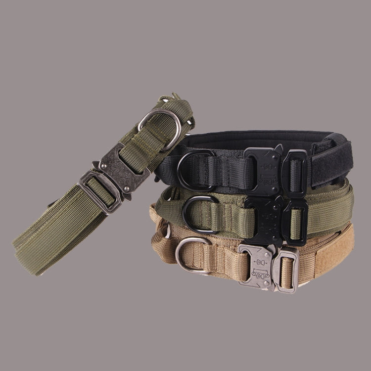 Collare per animali domestici con collare da trazione per cani di taglia grande e media ispessito in nylon, M, L, XL