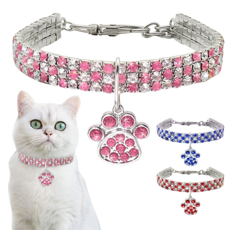 2 pezzi di collare per animali domestici con diamanti elastici per collane per cani e gatti, S, M, L