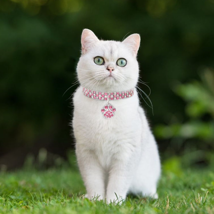 2 pezzi di collare per animali domestici con diamanti elastici per collane per cani e gatti, S, M, L