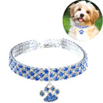 2 pezzi di collare per animali domestici con diamanti elastici per collane per cani e gatti, S, M, L