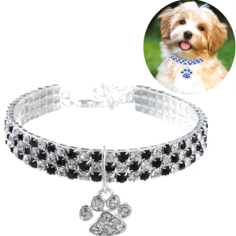 2 pezzi di collare per animali domestici con diamanti elastici per collane per cani e gatti, S, M, L