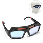 Occhiali per saldatura fotoelettrica anti-ultravioletti anti-forte con oscuramento automatico, (White), (Black)