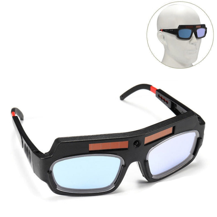 Occhiali per saldatura fotoelettrica anti-ultravioletti anti-forte con oscuramento automatico, (White), (Black)