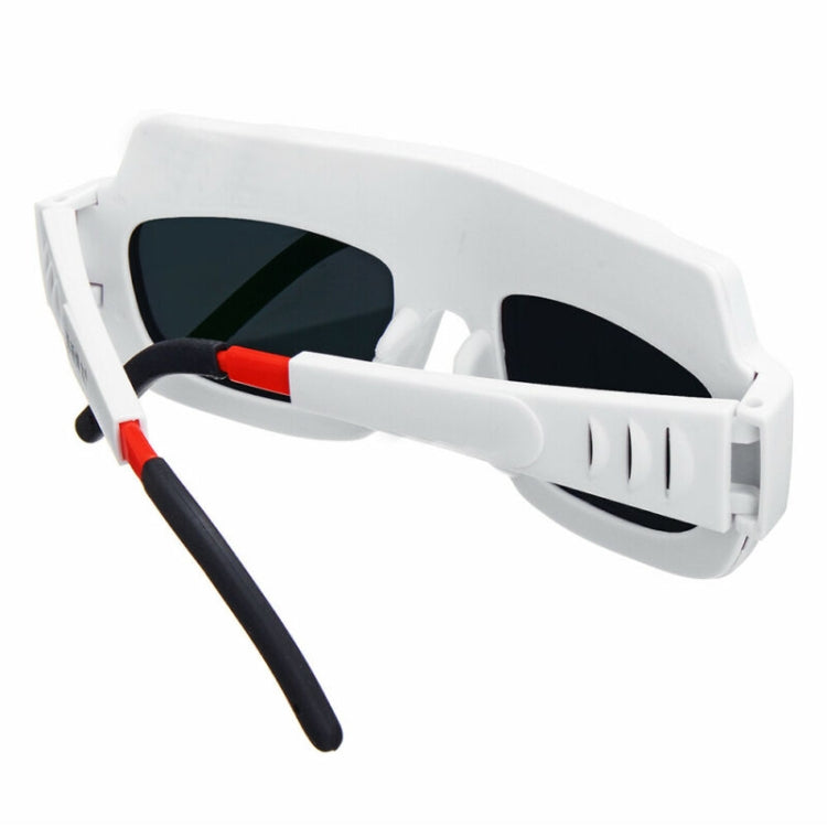 Occhiali per saldatura fotoelettrica anti-ultravioletti anti-forte con oscuramento automatico, (White), (Black)