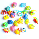 Set 10 pesci finti in plastica per acquario decorativo