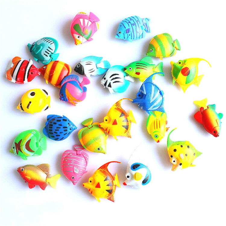 Set 10 pesci finti in plastica per acquario decorativo