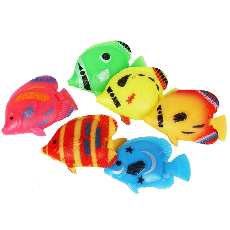 Set 10 pesci finti in plastica per acquario decorativo