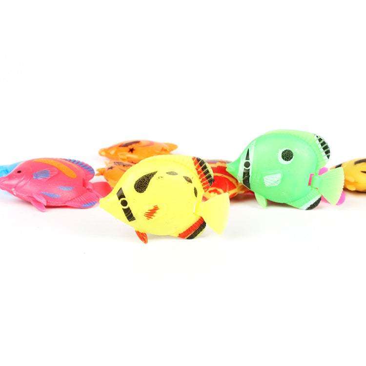 Set 10 pesci finti in plastica per acquario decorativo