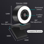 X98 Telecamera HD Fill Light senza unità USB con microfono, 720P, 1080P, 2K Auto Focus