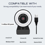 X98 Telecamera HD Fill Light senza unità USB con microfono, 720P, 1080P, 2K Auto Focus
