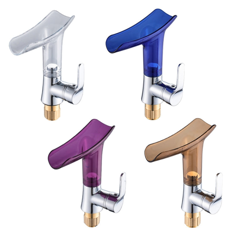 Rubinetto a cascata in vetro di vino con rubinetto per acqua calda e fredda da bagno