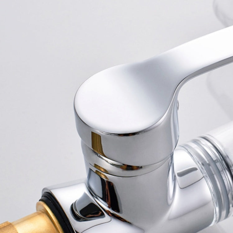 Rubinetto a cascata in vetro di vino con rubinetto per acqua calda e fredda da bagno