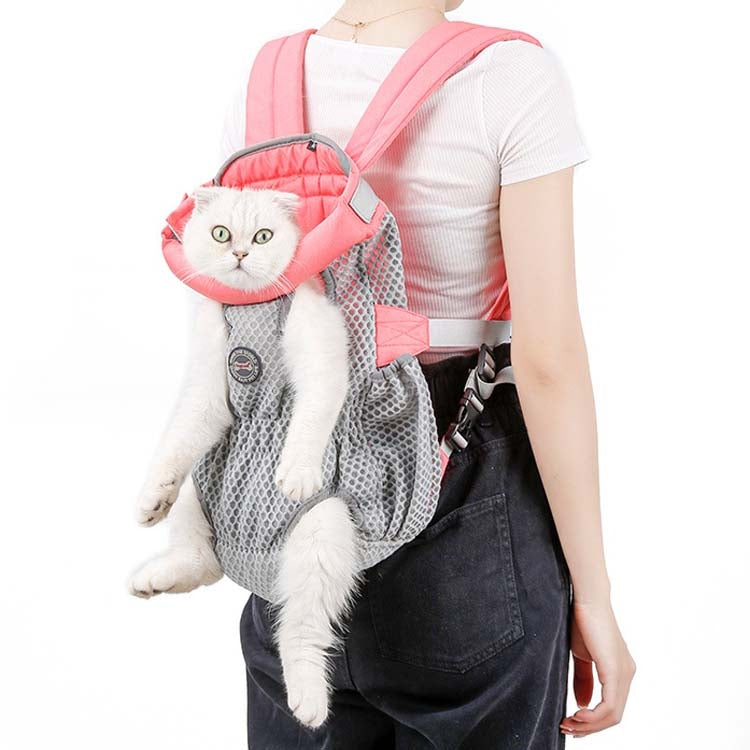 Doglemi Zaino per animali domestici Borsa a tracolla per cani Borsa per cani in rete traspirante, M, L