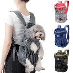 Doglemi Zaino per animali domestici Borsa a tracolla per cani Borsa per cani in rete traspirante, M, L