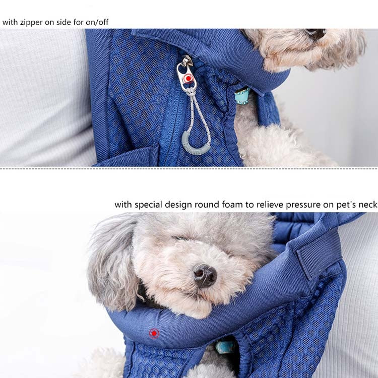 Doglemi Zaino per animali domestici Borsa a tracolla per cani Borsa per cani in rete traspirante, M, L