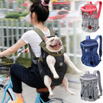 Doglemi Zaino per animali domestici Borsa a tracolla per cani Borsa per cani in rete traspirante, M, L