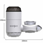 Tipo di connessione del rubinetto dell'acqua calda elettrica Zoosen Spina europea del rubinetto dell'acqua calda istantanea, White, With shower Head Connector, White + Leak Protection