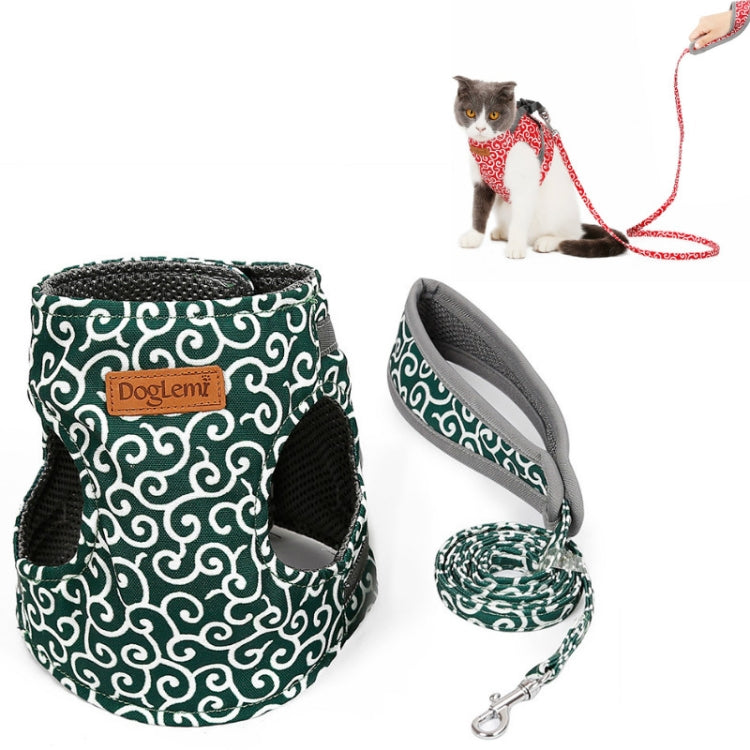 DogLemi Corda da trazione per gatti per animali domestici Imbracatura toracica Tipo di gilet Corda da passeggio per gatti, XS, S