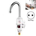 Rubinetto elettrico istantaneo per acqua calda da cucina Spina europea, Lamp Display Big Elbow, Digital Display Big Elbow