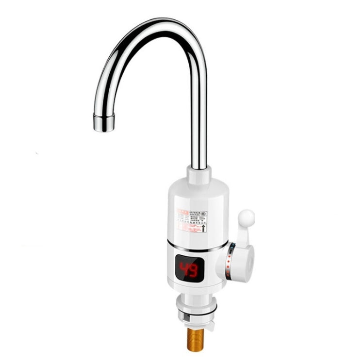 Rubinetto elettrico istantaneo per acqua calda da cucina Spina europea, Lamp Display Big Elbow, Digital Display Big Elbow