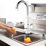 Rubinetto elettrico istantaneo per acqua calda da cucina Spina europea, Lamp Display Big Elbow, Digital Display Big Elbow