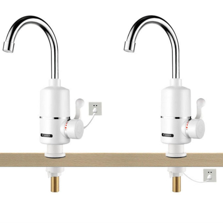 Rubinetto elettrico istantaneo per acqua calda da cucina Spina europea, Lamp Display Big Elbow, Digital Display Big Elbow