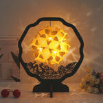 Lampada da tavolo creativa fatta a mano fai-da-te con luci e ombre di carta, Round-shaped, Fan-shaped, Arc-shaped