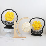 Lampada da tavolo creativa fatta a mano fai-da-te con luci e ombre di carta, Round-shaped, Fan-shaped, Arc-shaped