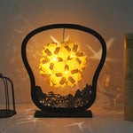 Lampada da tavolo creativa fatta a mano fai-da-te con luci e ombre di carta, Round-shaped, Fan-shaped, Arc-shaped