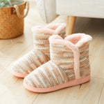 Stivali invernali da casa con pantofole in cotone per interni antiscivolo con suola spessa, 34-35, 36-37, 38-39, 40-41