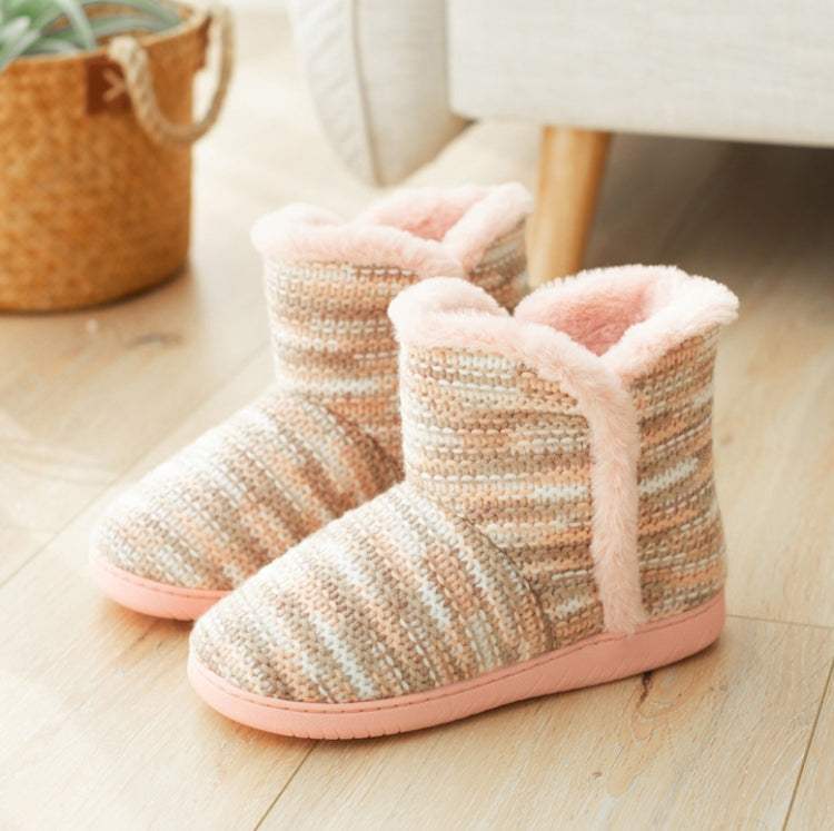 Stivali invernali da casa con pantofole in cotone per interni antiscivolo con suola spessa, 34-35, 36-37, 38-39, 40-41