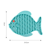 Ciotola anti-soffocamento in silicone per cani e gatti da 2 pezzi, Fish Type, Flower Type, Claw Type