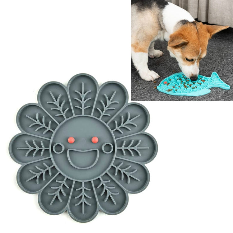Ciotola anti-soffocamento in silicone per cani e gatti da 2 pezzi, Fish Type, Flower Type, Claw Type