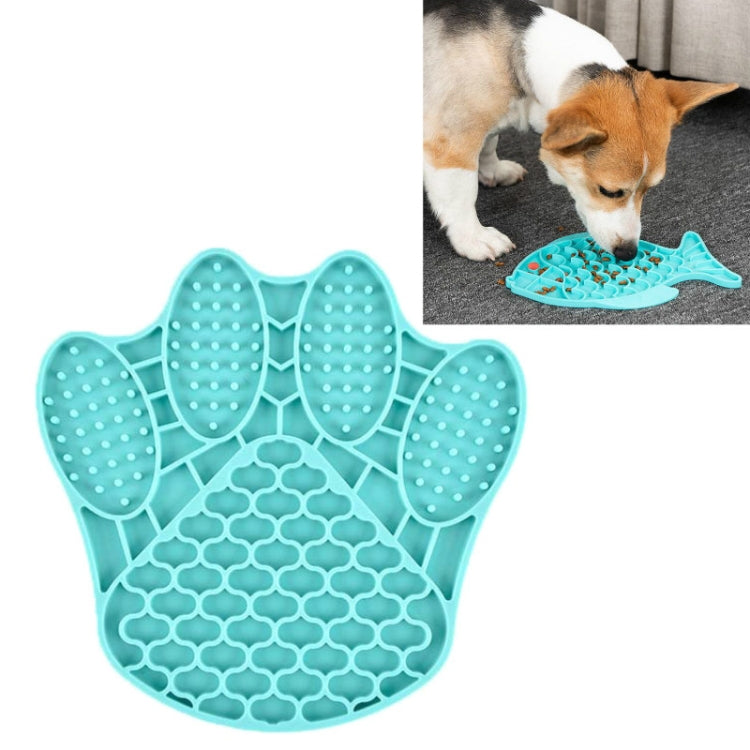 Ciotola anti-soffocamento in silicone per cani e gatti da 2 pezzi, Fish Type, Flower Type, Claw Type