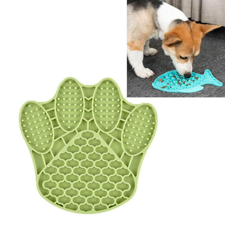 Ciotola anti-soffocamento in silicone per cani e gatti da 2 pezzi, Fish Type, Flower Type, Claw Type