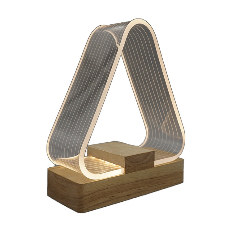 Lampada da scrivania USB semplice da studio Luce notturna in acrilico a LED