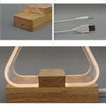 Lampada da scrivania USB semplice da studio Luce notturna in acrilico a LED