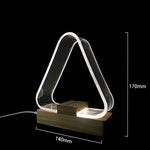 Lampada da scrivania USB semplice da studio Luce notturna in acrilico a LED