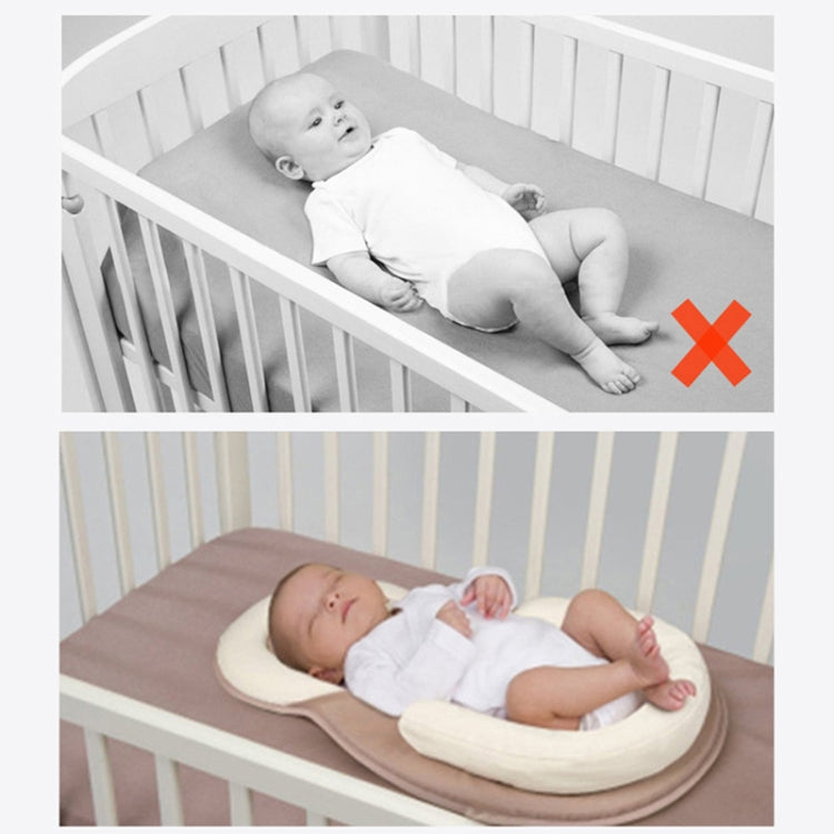 Cuscino per neonato Cuscino per materasso per neonato Cuscino per posizionamento per il sonno del bambino Previene i cuscini antirollio a forma di testa piatta