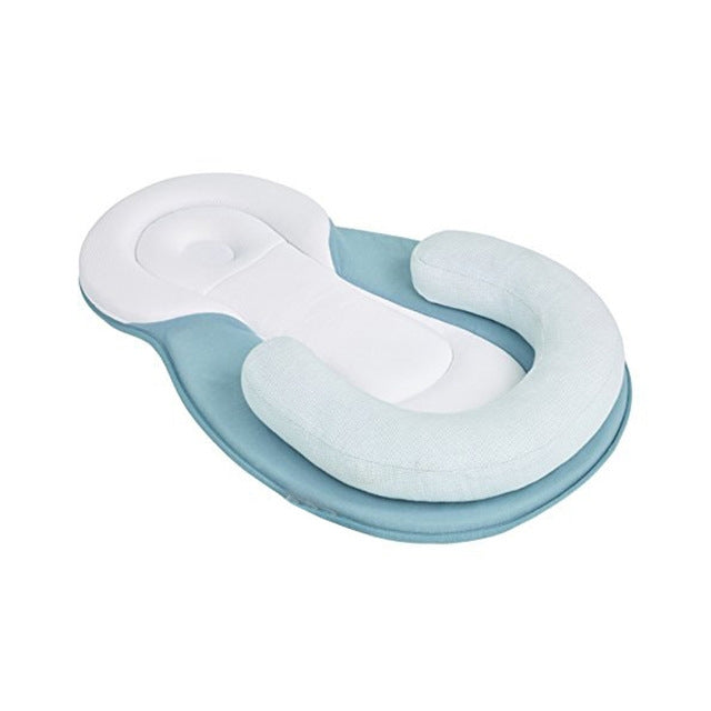 Cuscino per neonato Cuscino per materasso per neonato Cuscino per posizionamento per il sonno del bambino Previene i cuscini antirollio a forma di testa piatta