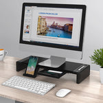 AP2002-2-A Staffa per l'archiviazione del notebook su rack per aumento del displayOlmaster, Classic Style, Plus Storage Box